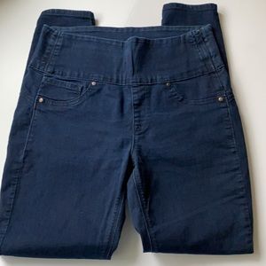 Spanx Alexia Ankle Jean Indigo Sz Med Side Zip